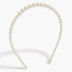 NWT J. Crew Cream Pearl Headband
